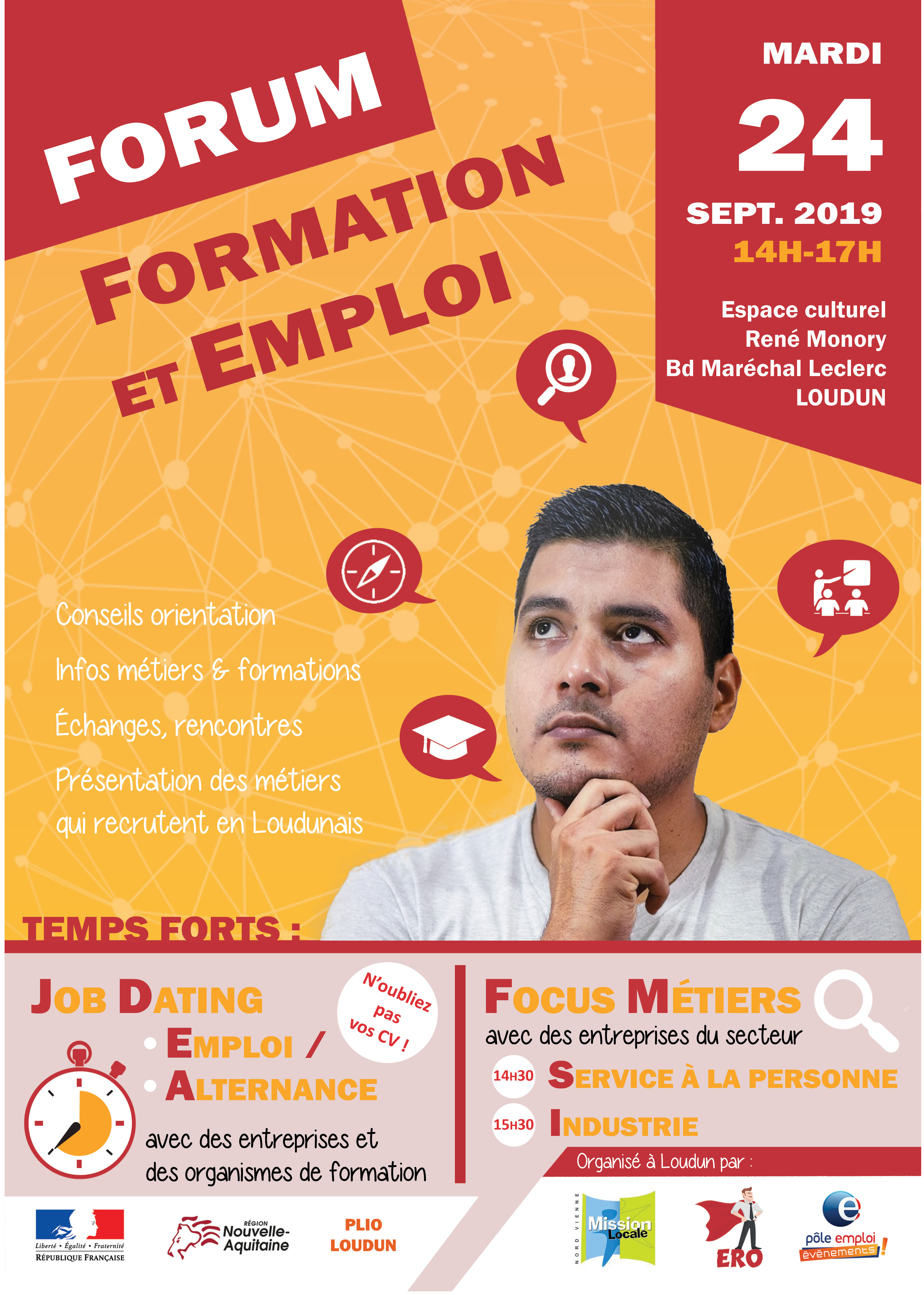 Forum Formation et Emploi – 24 septembre 2019 à Loudun