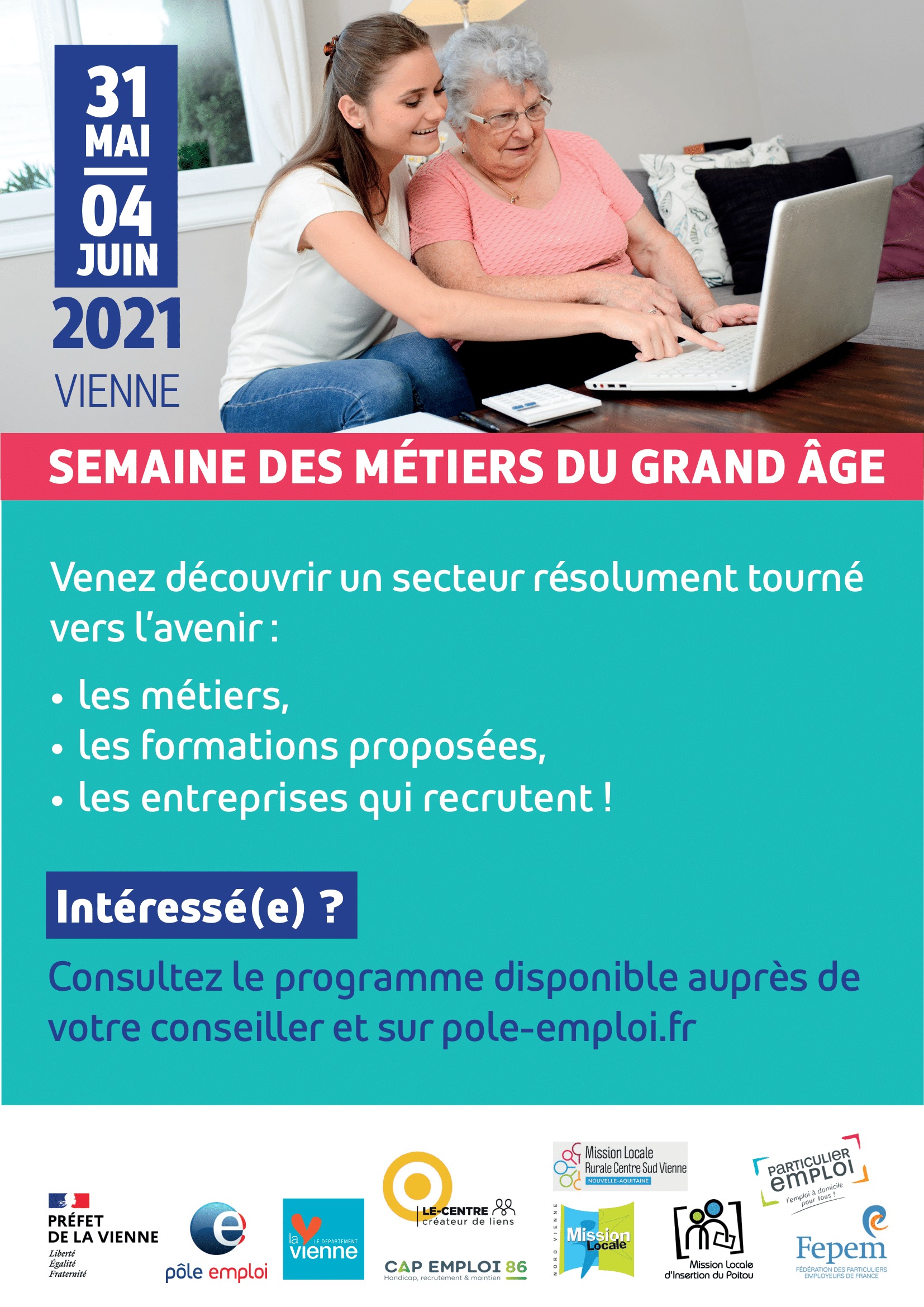 La semaine des métiers du grand âge (programme : cliquez ici)