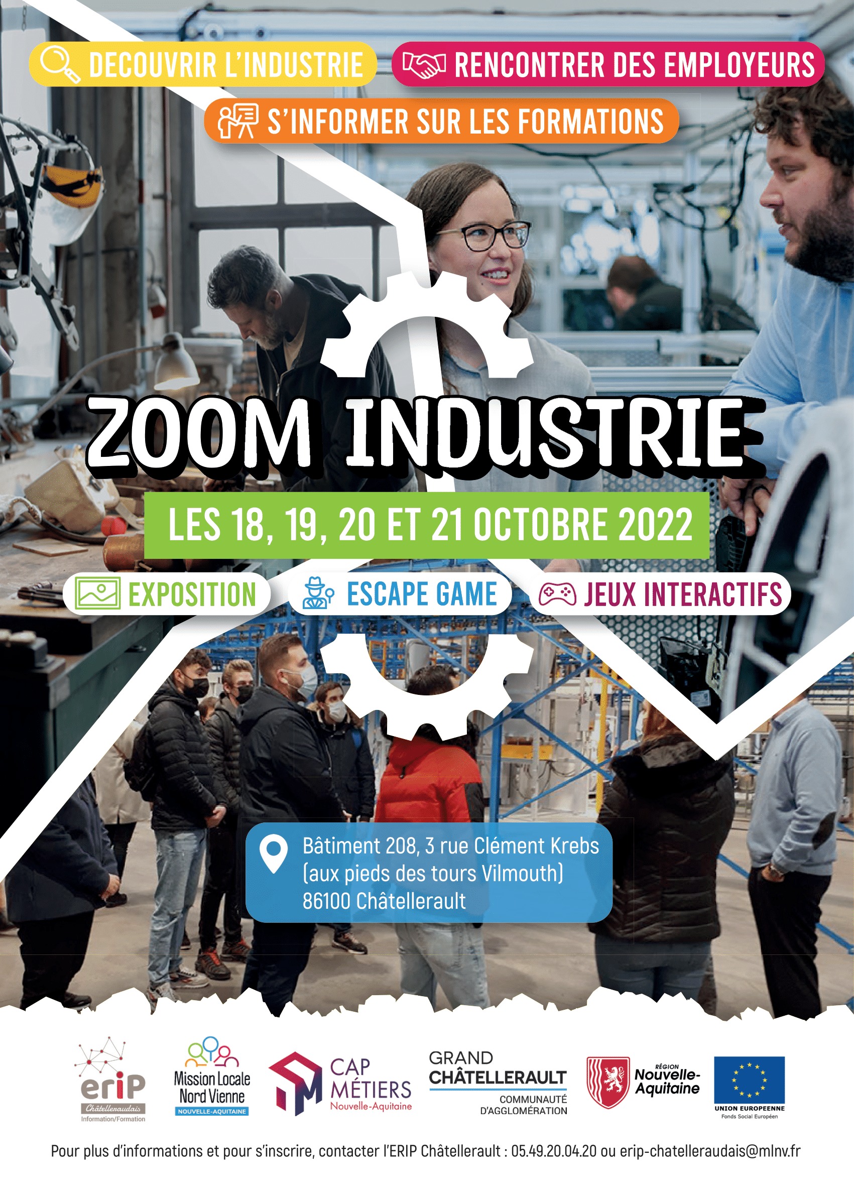 Zoom Industrie les 18, 19, 20 et 21 octobre 2022