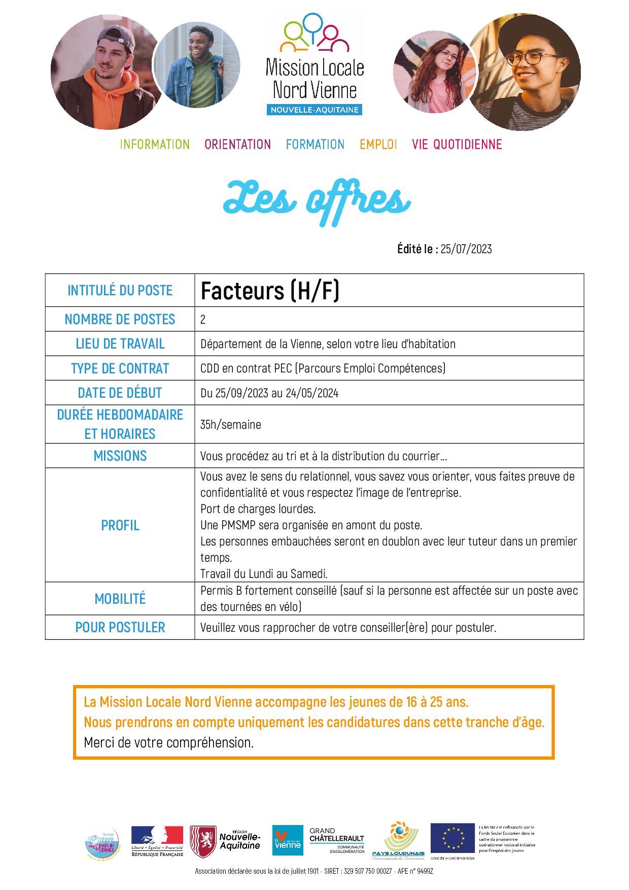 Facteurs (H/F)