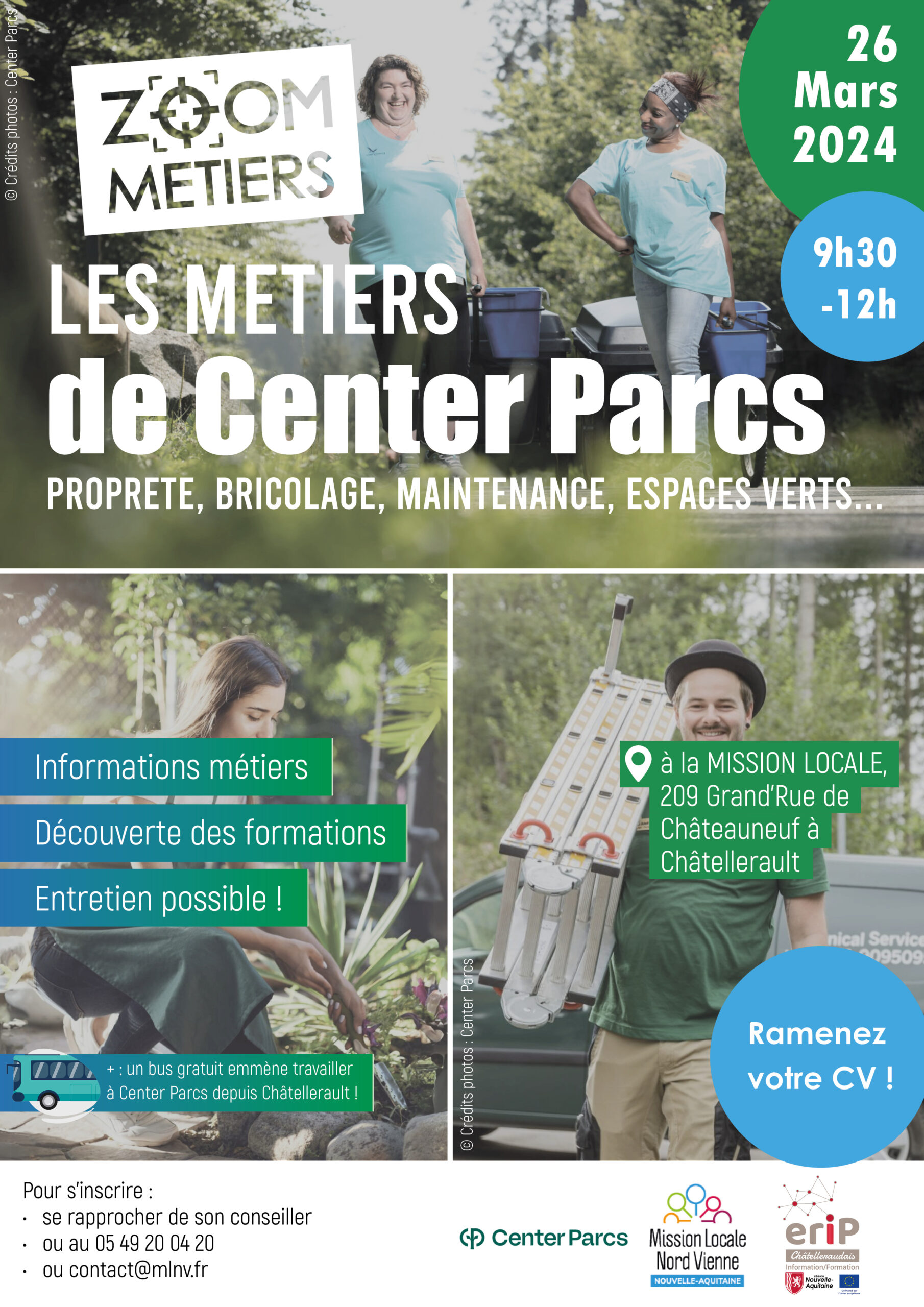 Zoom métiers – Les métiers de Center Parcs