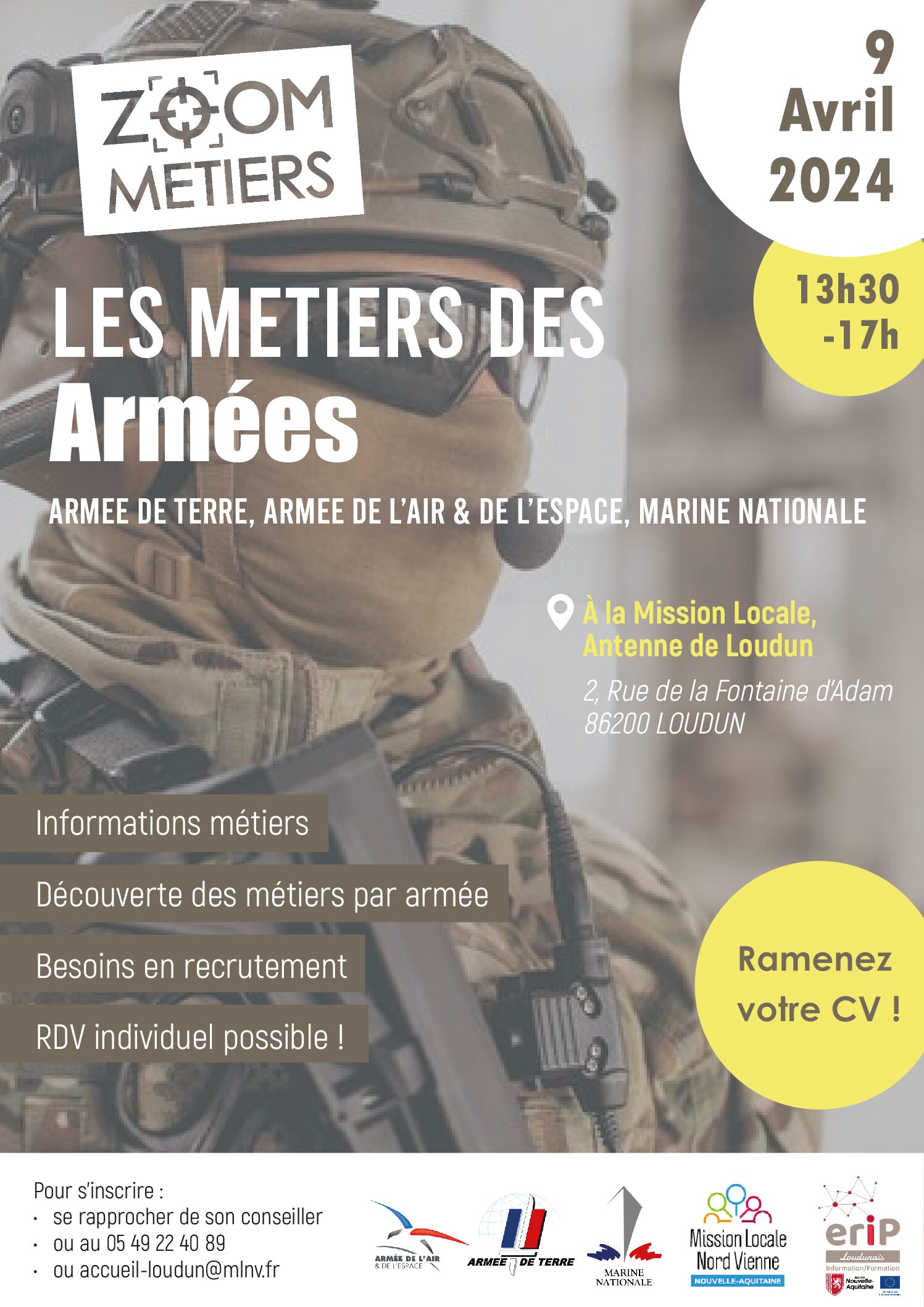 ZOOM MÉTIERS : LES MÉTIERS DES ARMÉES !