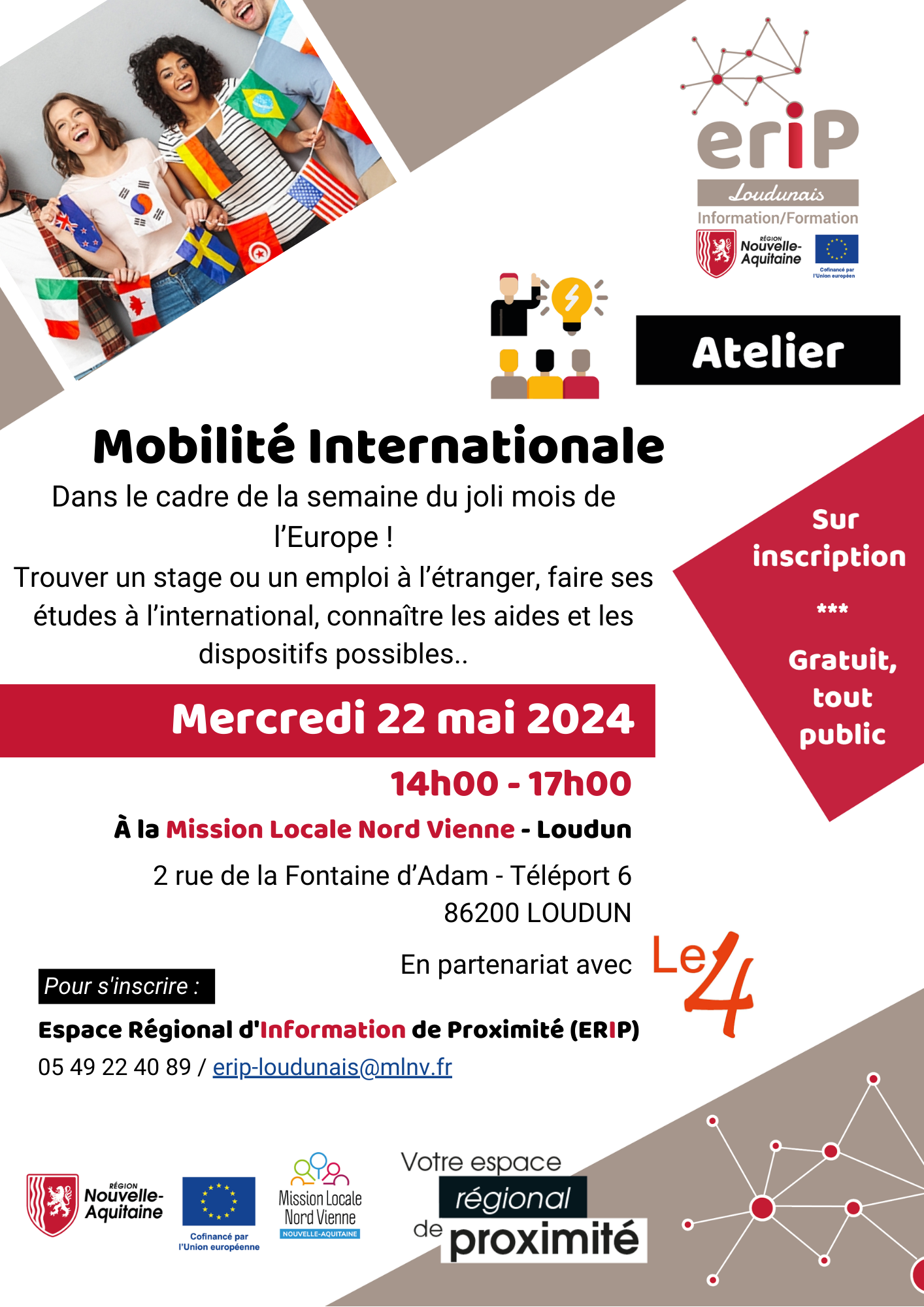 ERIP LOUDUNAIS : ATELIER MOBILITÉ INTERNATIONALE !