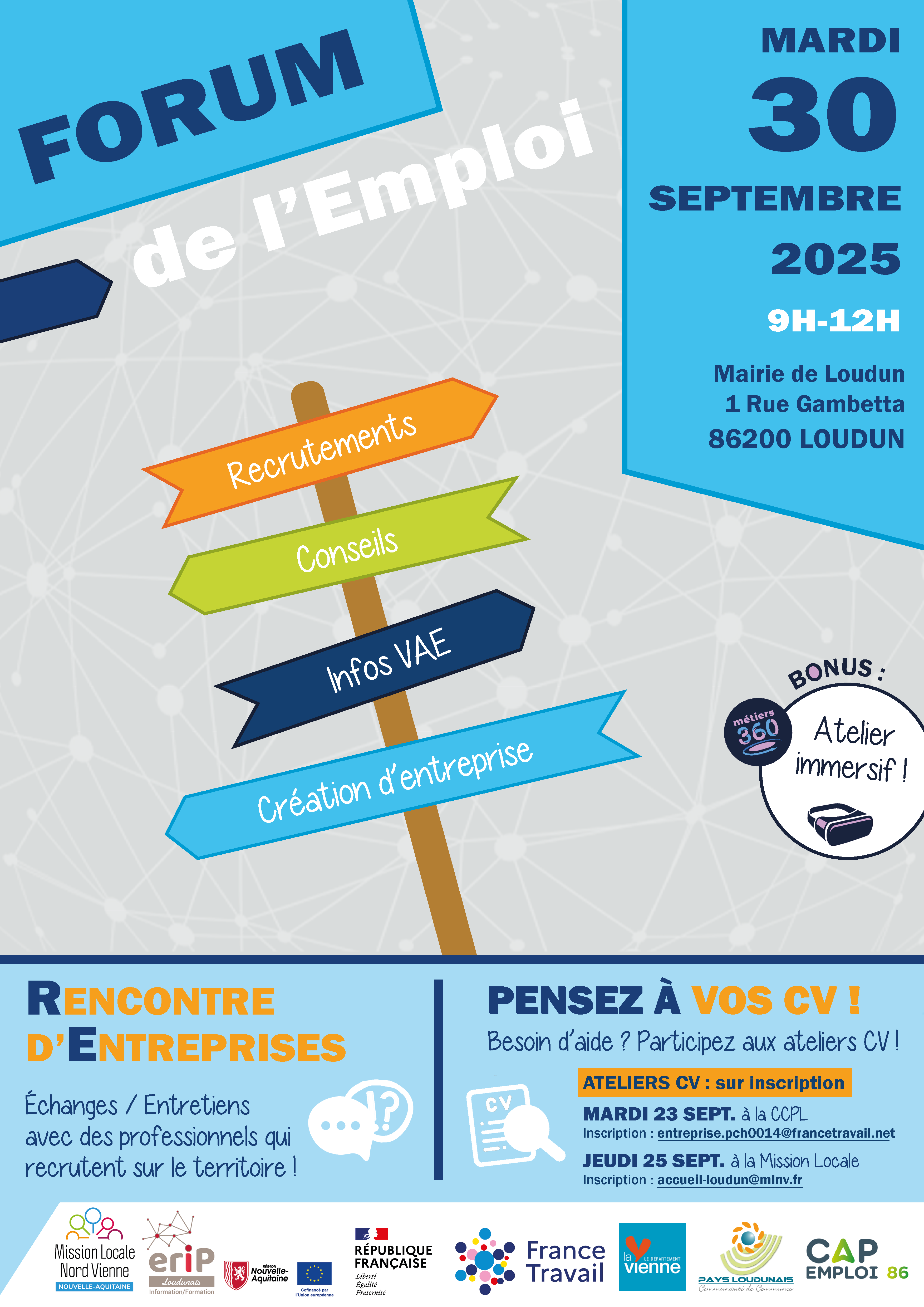 Forum de l’emploi – Loudun – 30 Sept. 2025