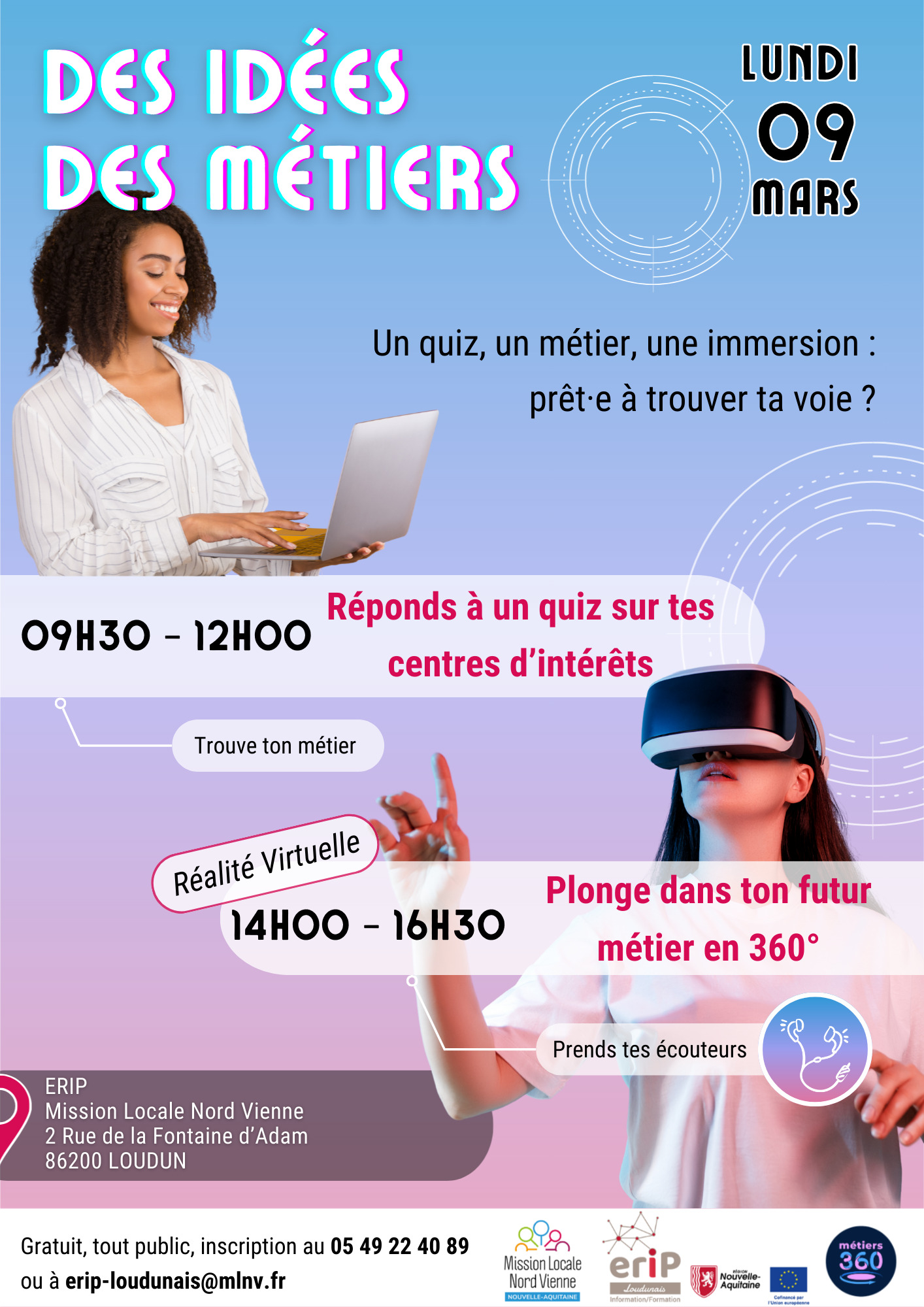 ATELIER DES IDÉES DES MÉTIERS !