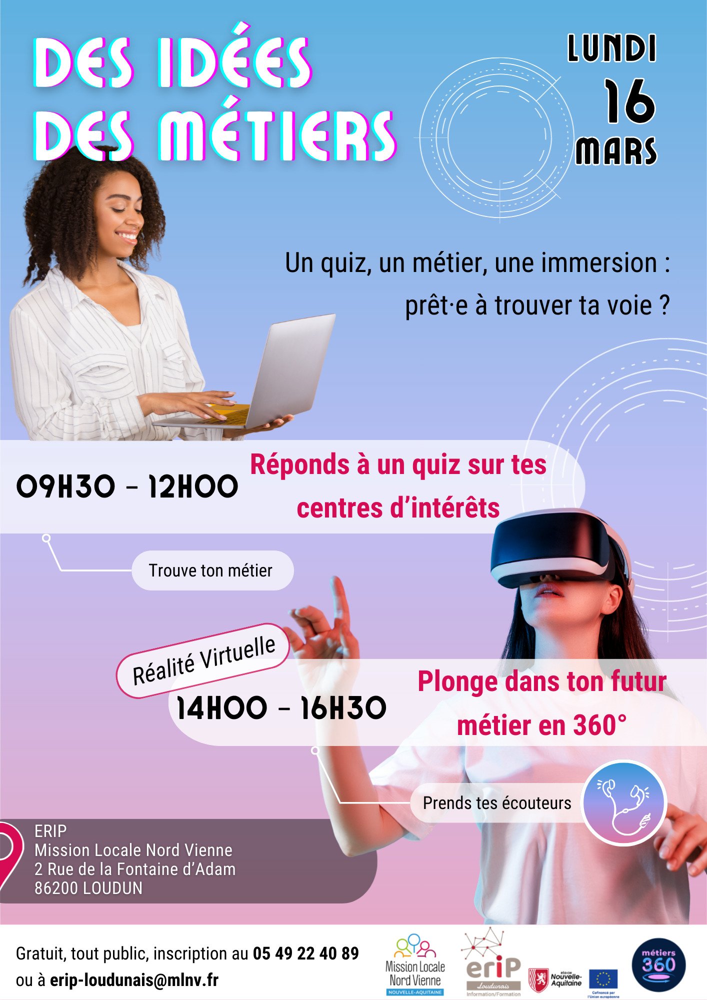 ATELIER DES IDÉES DES MÉTIERS !