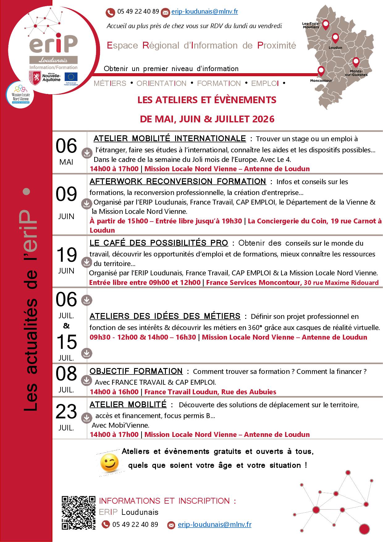 ERIP LOUDUNAIS : LES ACTUS DE MAI, JUIN & JUILLET 2026 !