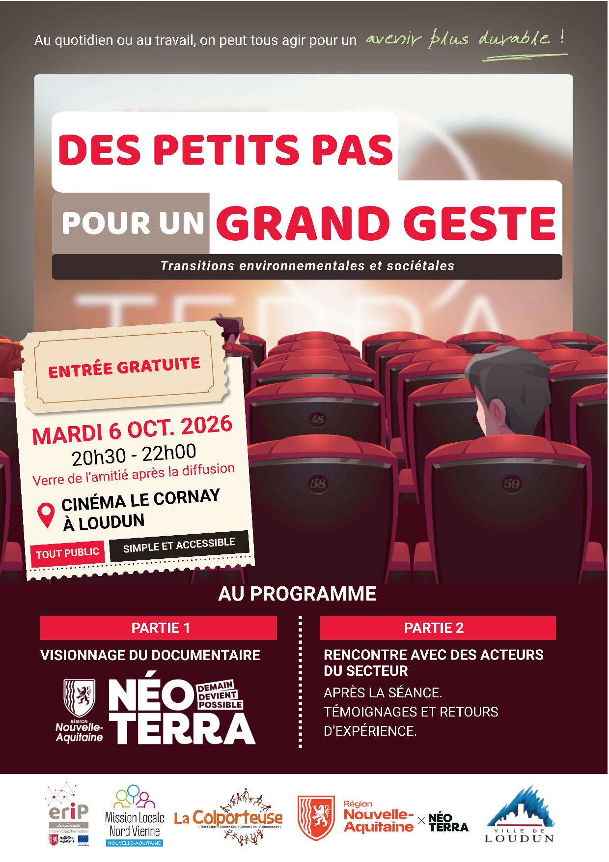 DES PETITS PAS POUR UN GRAND GESTE !