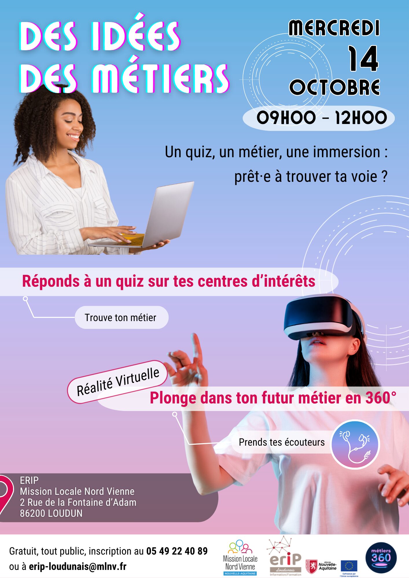ATELIER DES IDÉES DES MÉTIERS !