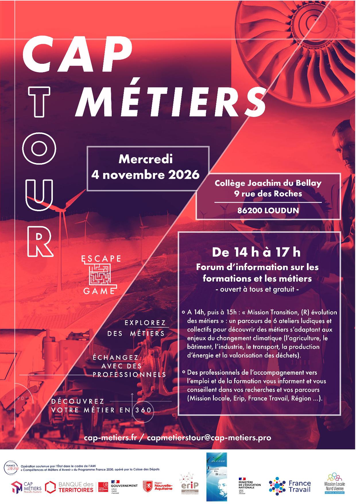 CAP MÉTIERS TOUR !
